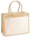 Cotton pocket jute shopper