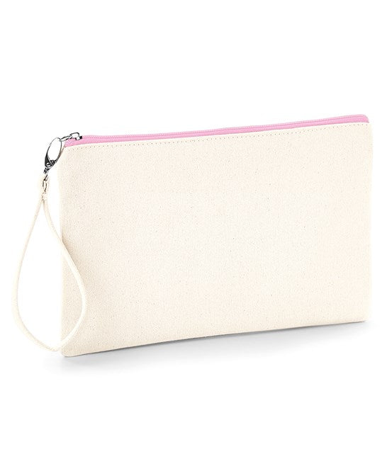 Canvas Wristlet Pouch