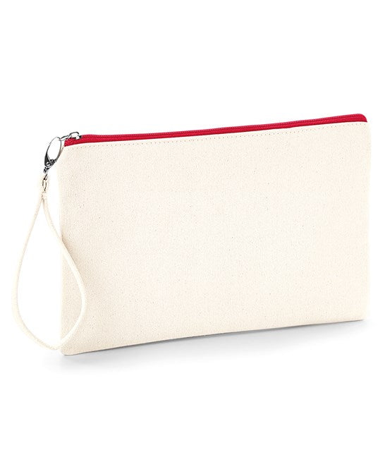 Canvas Wristlet Pouch