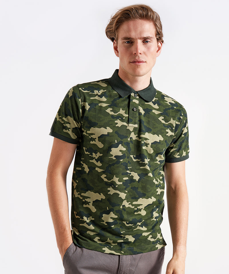 Men's Camo Piqué Polo