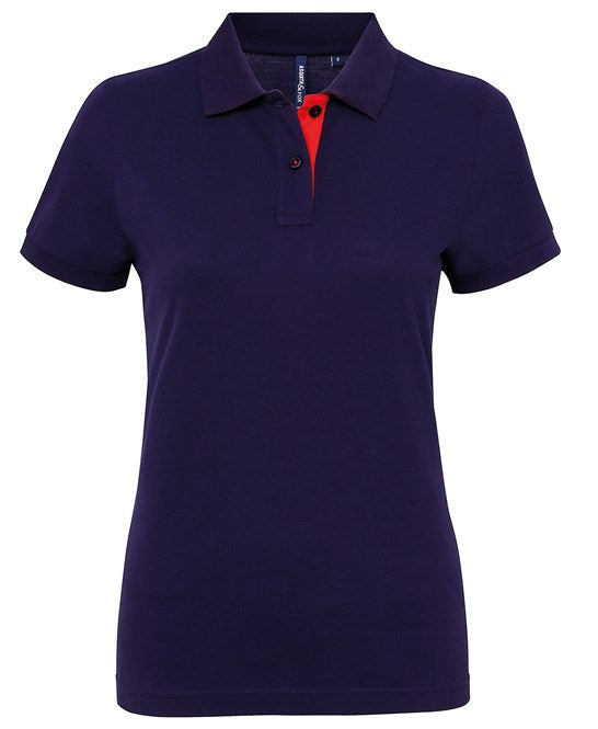 Women's Contrast Polo