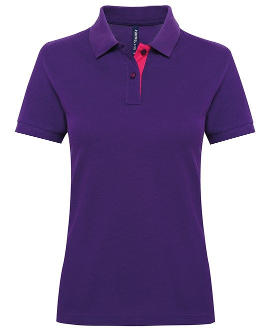 Women's Contrast Polo