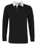 Men's Classic Fit Long Sleeved Vintage Rugby Shirt