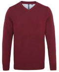 Men's Cotton Blend V-Neck Sweater