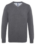 Men's Cotton Blend V-Neck Sweater