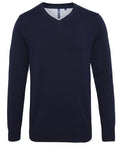 Men's Cotton Blend V-Neck Sweater