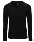 Women's Cotton Blend V-Neck Sweater