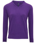 Women's Cotton Blend V-Neck Sweater