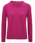 Women's Cotton Blend V-Neck Sweater