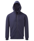 Men's Coastal Vintage Wash Loop Back Zip Through Hoodie