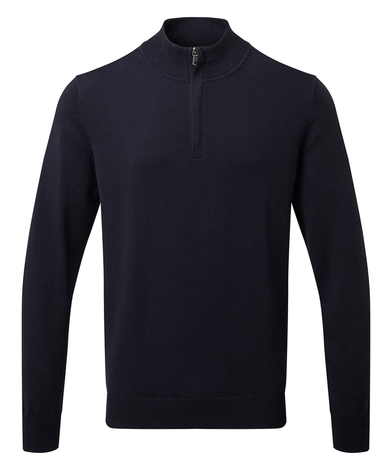 Men's Cotton Blend ¼ Zip Sweater