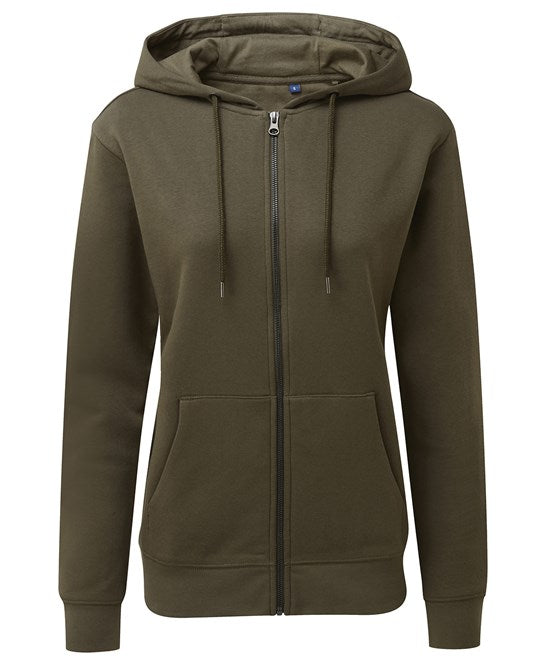 Women's Zip-Through Organic Hoodie