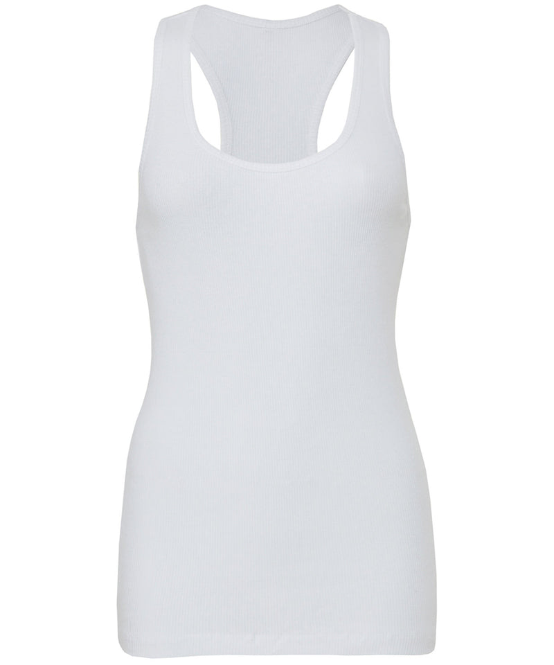 2x1 Rib Racerback Longer Length Tank Top