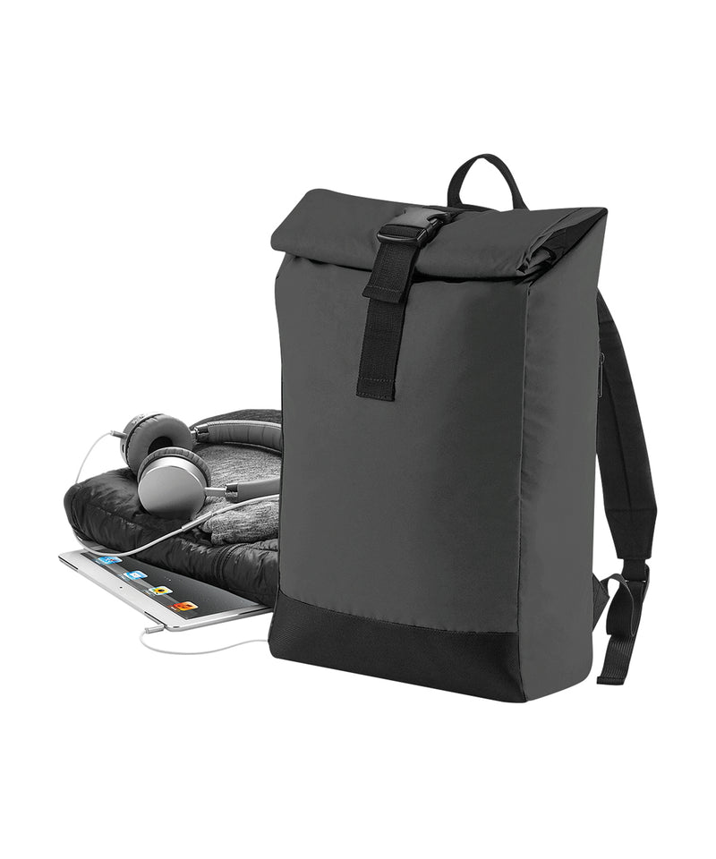 Reflective Roll-Top Backpack