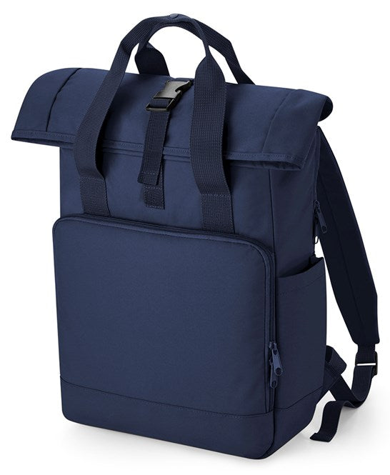 Recycled Twin Handle Roll-Top Laptop Backpack