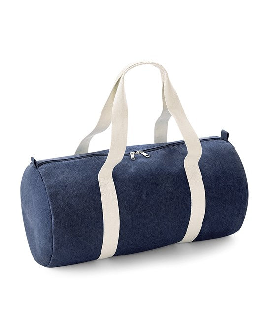 Denim Barrel Bag