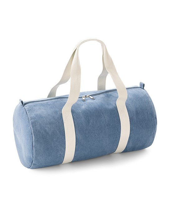 Denim Barrel Bag