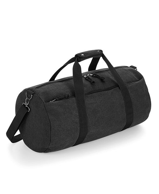 Vintage Canvas Barrel Bag