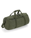Vintage Canvas Barrel Bag