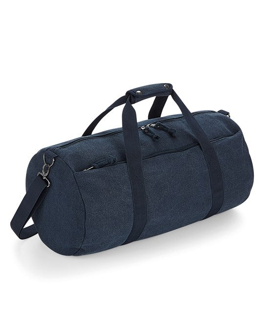 Vintage Canvas Barrel Bag