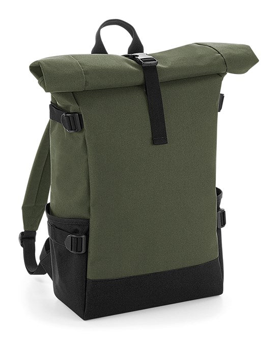 Block Roll-Top Backpack