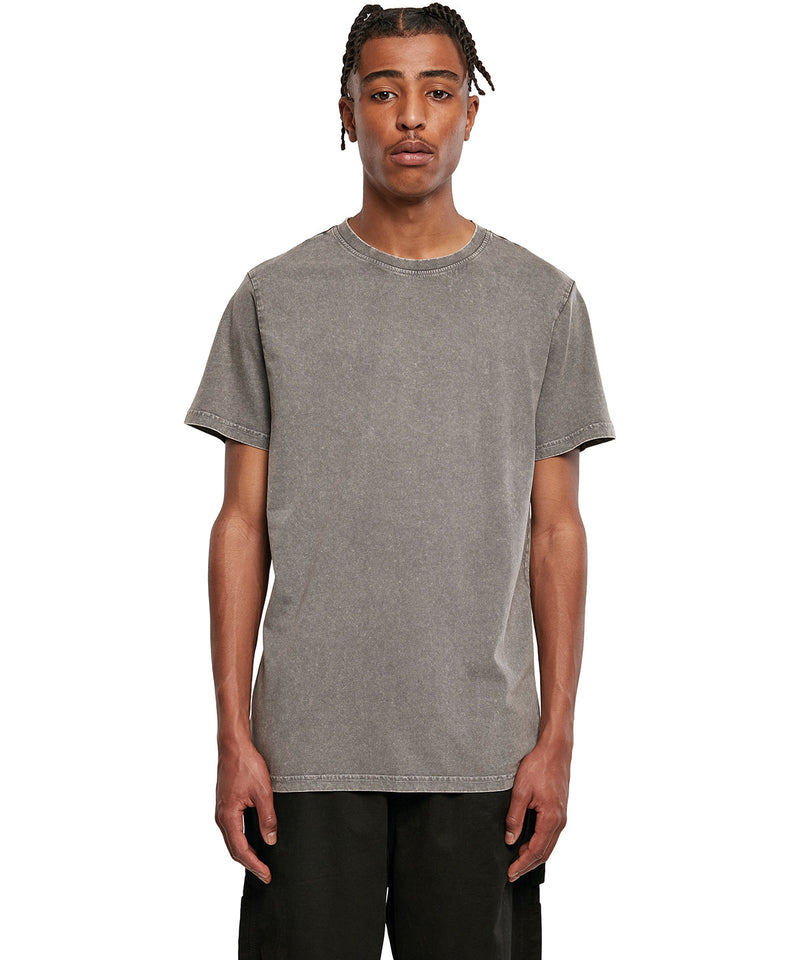 Acid Washed Round Neck Tee