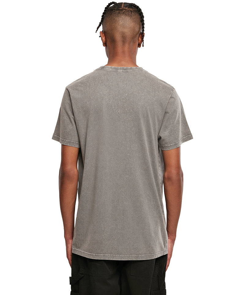 Acid Washed Round Neck Tee