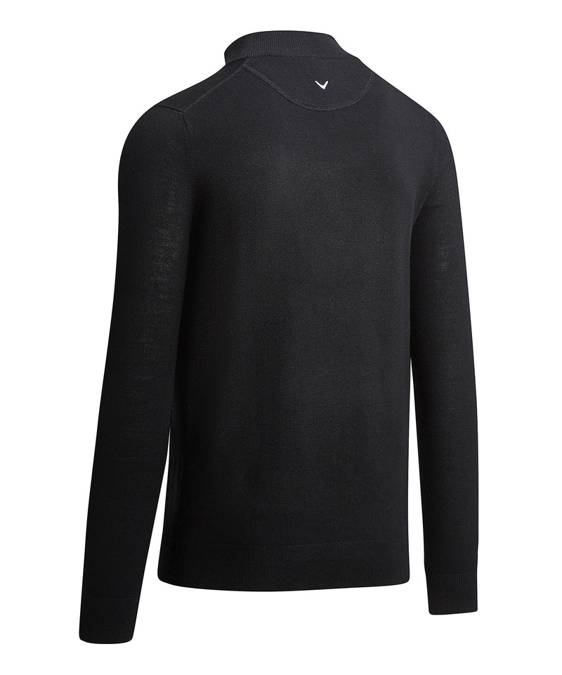 Ribbed ¼ Zip Merino Sweater