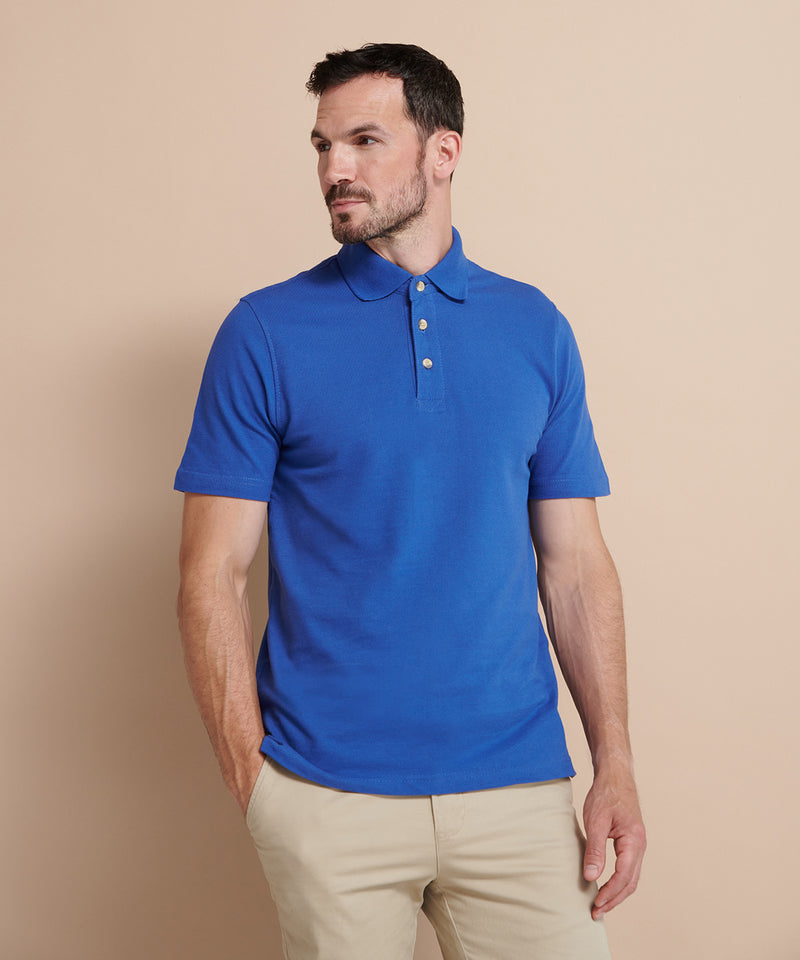 Classic Cotton Piqué Polo With Stand-Up Collar