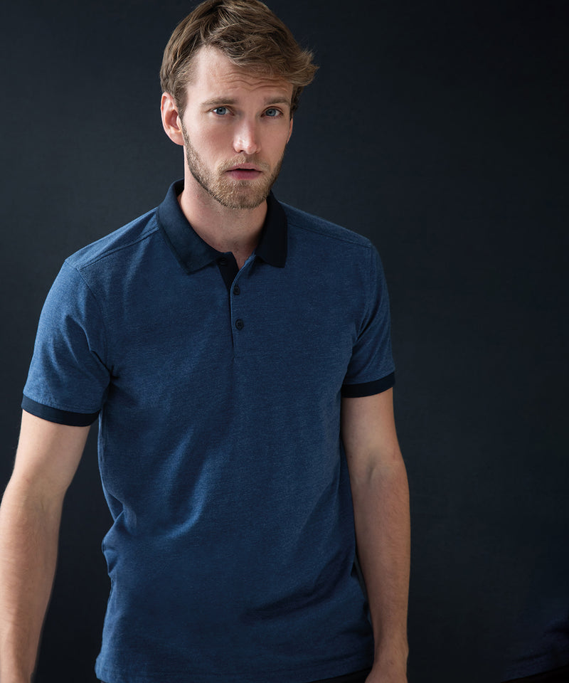 Contrast Triblend Polo Shirt