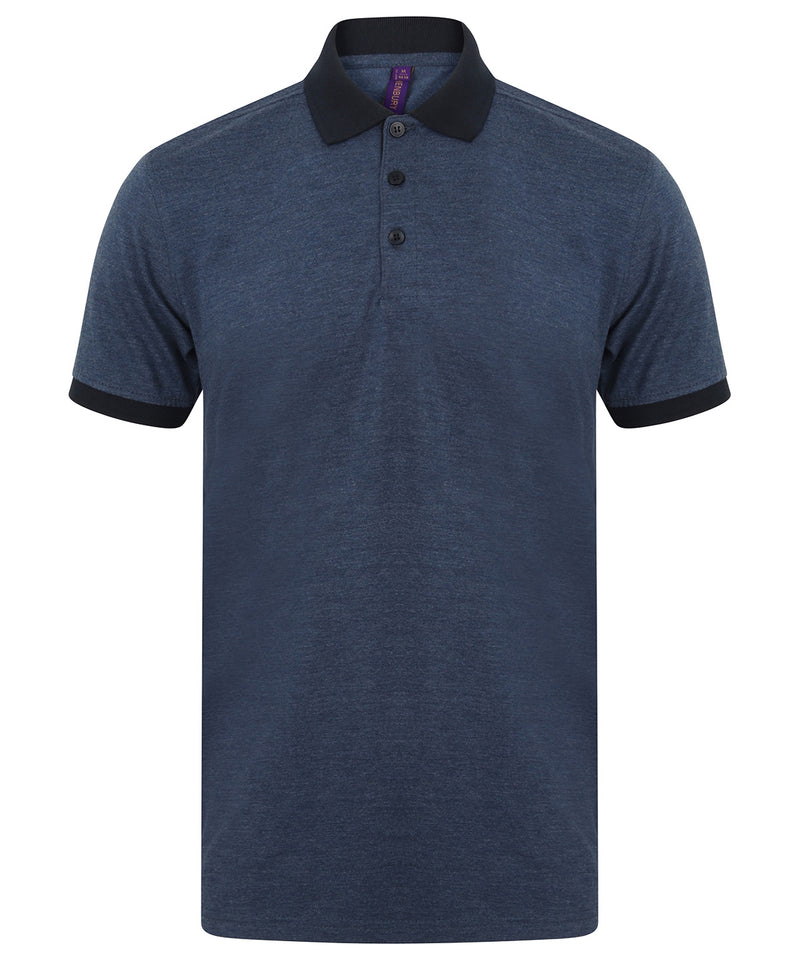 Contrast Triblend Polo Shirt