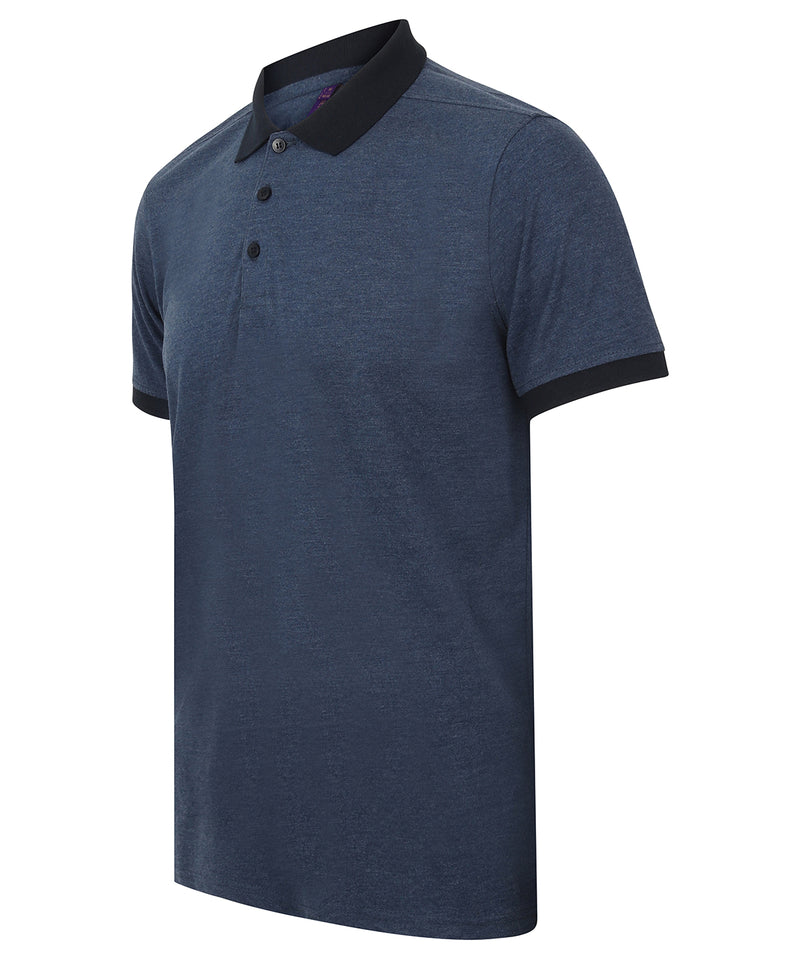 Contrast Triblend Polo Shirt