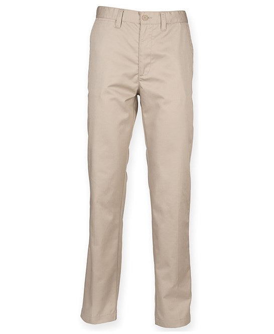 65/35 Flat Fronted Chino Trousers