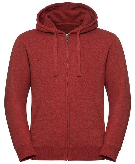 Authentic Melange Zipped Hood Sweatshirt