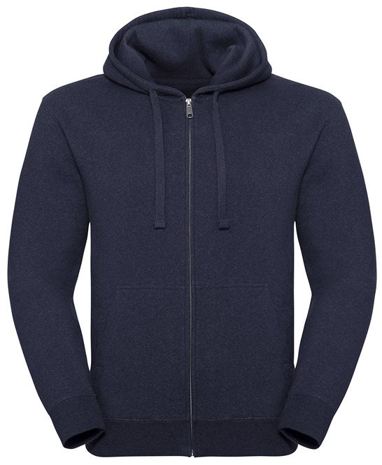 Authentic Melange Zipped Hood Sweatshirt