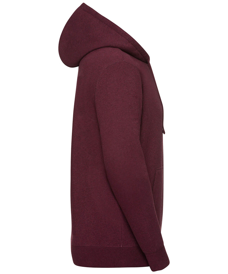 Authentic Melange Zipped Hood Sweatshirt