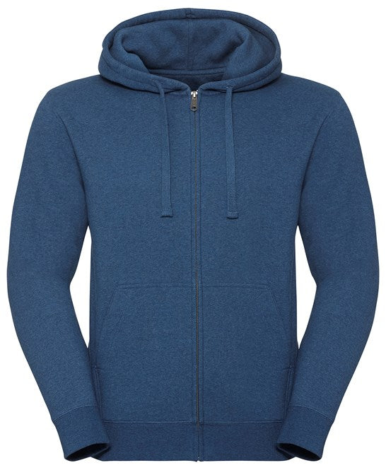 Authentic Melange Zipped Hood Sweatshirt