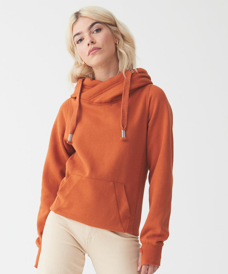 Cross Neck Hoodie