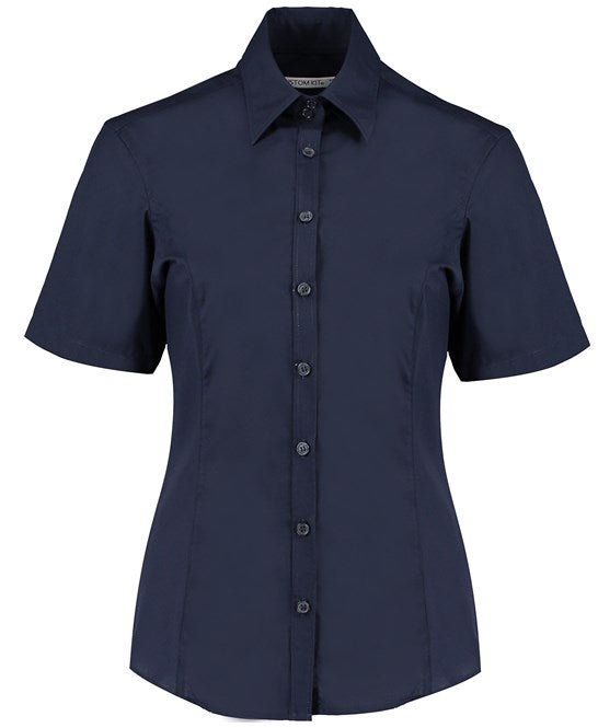 Business Blouse Short-Sleeved (Tailored Fit)