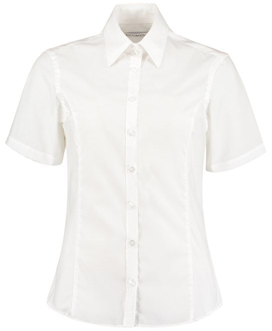 Business Blouse Short-Sleeved (Tailored Fit)