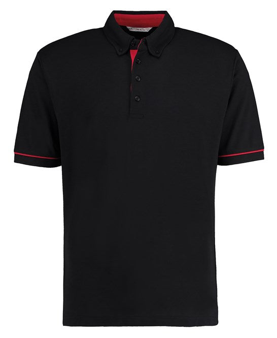 Button-Down Collar Contrast Polo (Classic Fit)