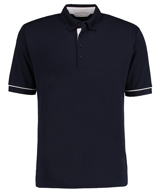 Button-Down Collar Contrast Polo (Classic Fit)