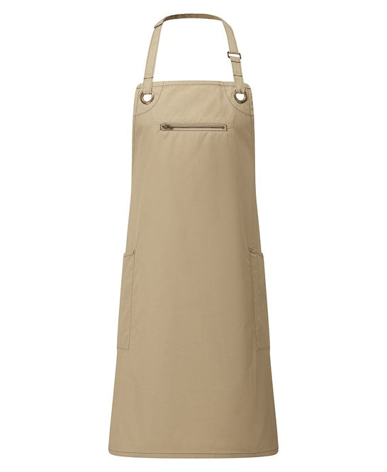 Barley' Contrast Stitch Sustainable Bib Apron