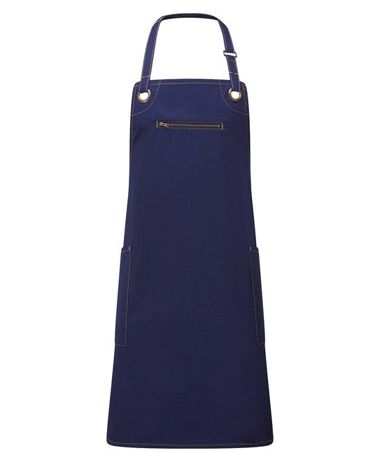 Barley' Contrast Stitch Sustainable Bib Apron