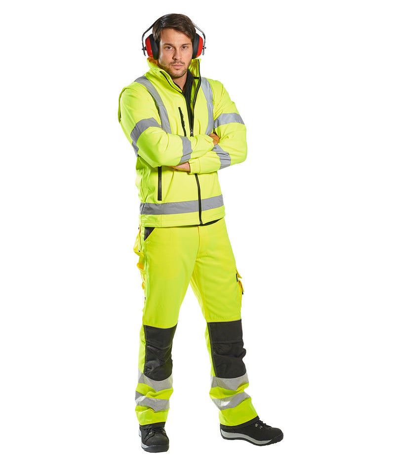 Hi-Vis Softshell Jacket (3L) (S428)