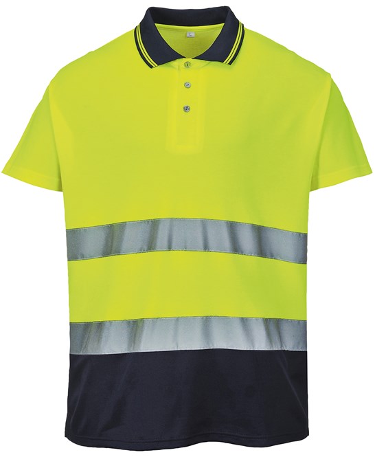 Hi-Vis Two-Tone Cotton Comfort Polo Shirt (S174)