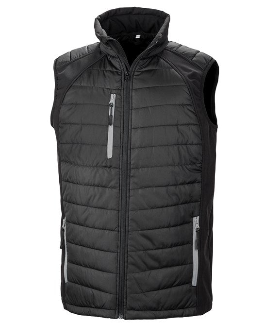 Black Compass Padded Softshell Gilet