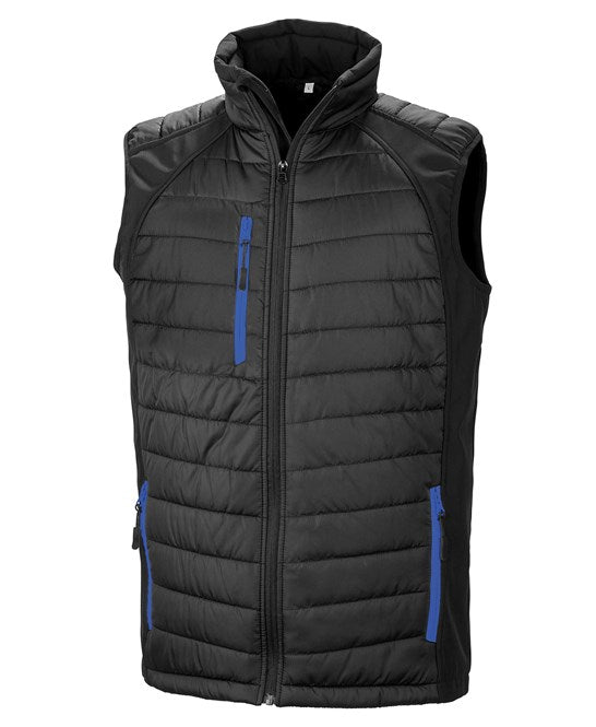 Black Compass Padded Softshell Gilet