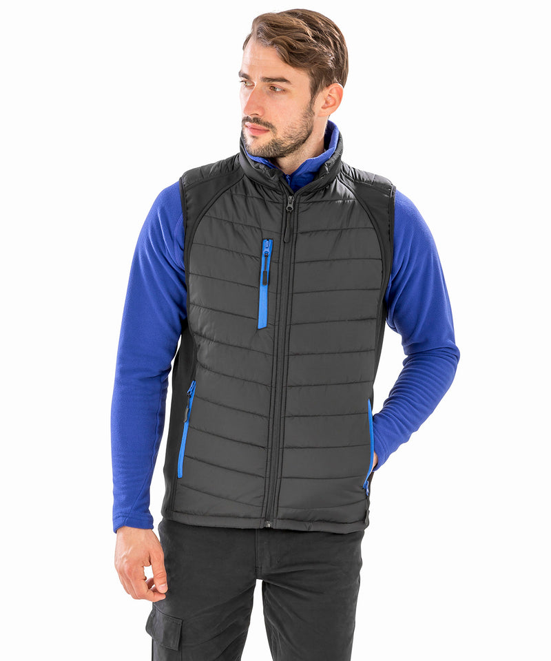 Black Compass Padded Softshell Gilet