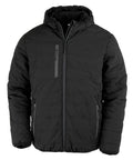 Recycled Black Compass Padded Winter Jacket